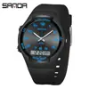 Sanda Cross-Border Novo Produto Relógio À Prova D'água Simples Esportivo Luminoso Relógio de Estudante Despertador Eletrônico Multifuncional Masculino e Feminino