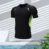 Roupa de Banho Transfronteiriça Tops Masculinos Traje de Banho Tamanho Grande Fonte Termal Banho Masculino Manga Longa Anti-Embaraço Equipamento de Mergulho Proteção Solar