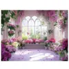Fondo de Tela de Pared de Flores Blancas de Amazon Transfronterizo Flores Boda Día de San Valentín Fiesta Decoración Pancarta Bandera Colgante Tela de Bandera