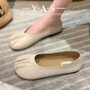 Zapatos de Leche para Mujer de Suela Plana al por Mayor Nuevo Estilo Coreano Combinan con Todo Zapatos para Mujeres Embarazadas Antideslizantes Suela Suave de una Sola Capa Zapatos para las Cuatro Estaciones Zapatos Tipo Lenteja de Moda