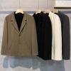 Traje 2024 Abrigo de Lana para Hombre Otoño Traje para Hombre Traje Pequeño Maduro Ligero Chaqueta Casual Estilo Coreano Guapo