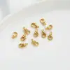 Fecho tipo lagosta banhado a ouro 14K/18K, fecho de mola que preserva a cor, conector de pulseira e colar, materiais e acessórios para joias DIY feitos à mão