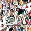 100 piezas de C. Pegatinas de graffiti de dibujos animados de Ronaldo, decoración transfronteriza de estrellas del deporte para botellas de agua, coches, refrigeradores, pegatinas para niños al por mayor