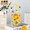 Bolsa Desechable para Bebidas Bolsa para Jugo de Frutas Bolsa Dispensadora Bolsa Transparente Autosellable Bolsa Portátil para Té de Frutas Bebida de Celebridad Té con Leche