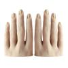 Mão de Prática para Unhas de Iniciante Modelo de Mão Falsa com Ferramenta de Modelo de Mão Falsa Encaixável Removível com Suporte Unhas Artificiais de Silicone