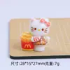 Gato Fofo de Batata Frita 3D Desenho Animado Acessórios de Joias DIY Feitos à Mão Resina Cola Creme Pequenas Peças Materiais Atacado