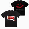 Scott Travis Scott Joint Burger e Batatas Fritas Rap Hip-Hop Estilo Chi Hop Europeu e Americano Marca da Moda Camiseta