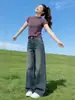 Blusa de Tricô Casual Estilo Coreano Semi-Gola Alta Slim Fit Manga Curta Feminina Verão Nova Chegada Top de Alto Padrão para o Trabalho Redutor de Idade