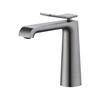 Grifo Negro para Lavabo, Grifo de Lavabo Totalmente de Cobre, Grifo Monomando Caliente y Frío para Encimera de Lavabo de Baño