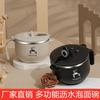 Tazón para fideos instantáneos de acero inoxidable 304 con tapa para trabajadores de oficina en casa, lonchera portátil para estudiantes, juego de tazón grande estilo japonés con vajilla