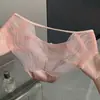 Renda de Gaze Nuvem com Diamantes Cintilantes~Calcinha Sexy de Renda com Ondas de Água de Luxo Leve para Mulheres, Calcinha Feminina Respirável Fina Vazada Pura Desejo