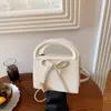 Mini bolsa fofa, bolsa de mão da moda estilo coreano com laço, bolsa doce e jovial para pais e filhos/meninas do Instagram