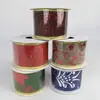 Nuevo Listón Listón Navideño Listón Cuadros Cinturón Imitación Cáñamo Borde con Alambre Copo de Nieve Navideño Listón Cuadros Fábrica de Listones