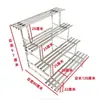 Estante de acero inoxidable para flores de balcón, de hierro, escalonado, de pie, multicapa, carnoso, para sala de estar, almacenamiento, estante decorativo para macetas de exterior