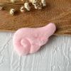 Alas de ángel de murciélago diablo con relieve de felpa de cuero sintético, hechas a mano, material de bricolaje, accesorios de decoración Lolita para abanicos