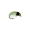 BLF Ninfas de Cigarra Hoja Verde Anzuelo para Mosca Pesca con Mosca Luya Pluma CDC Mosca Atada a Mano Señuelo
