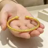 Nuevo brazalete de aleación estilo chino con capullo de loto, un accesorio de moda delicado y lujoso, con un diseño de loto antiguo, disponible al por mayor
