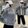 Ropa Infantil Zhili Chaqueta de Mezclilla para Niños 2026 Otoño Nueva Prenda de Manga Larga para Niños Bebés Ropa de Primavera y Otoño