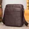 NIUCUNZH capa superior piel de vaca bandolera para hombre bandolera de cuero casual bolsa de hombro cuadrada de cuero suave para negocios venta al por mayor