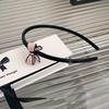 Moda Francesa Vanguardia Zhao Lusi Liu Yifei Mismo Estilo Diadema de Lazo para Mujer Alto Sentido Estilo Pequeño Aroma Diadema Delgada