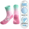 Meias de Basquete Masculinas com Fundo Felpudo Espessadas Profissionais Práticas para Esportes Cano Médio Antiderrapantes Absorventes de Choque Estudante Corrida Meias de Elite