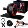 Rueda abdominal juego de 5 piezas traje productos deportivos de interior soporte para flexiones rueda AB equipo de fitness multifuncional hogar