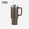Taishuo nuevo vaso de hielo de gran capacidad vaso termo de acero inoxidable 304 vaso con pajita vaso para café vaso con asa para coche vaso para café