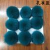 Ponto de fábrica bola de pelo de raposa real diy acessórios para roupas chapéu bola de pelúcia colorida acessórios bola de pelo de couro atacado