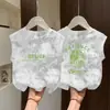 Tops sin mangas 100% Algodón Puro, Chalecos para Niños, Ropa de Verano para Niños y Niñas, Camisetas Finas sin Mangas Estilosas para Niñas