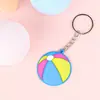 En Stock Llavero de PVC Copa del Mundo Goma Suave Plano Temático de Fútbol Pequeño Regalo Llavero Deportivo Colgante para Bolsa