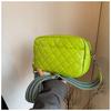 Bolso Simple Romboide para Mujer 2024 Nuevo Japonés Combinable Bolso para Fotos Casual Distintivo Correa Ancha para el Hombro Hombro Cruzado