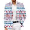 Novo Terno Masculino de Natal Comércio Exterior Transfronteiriço Amazon Jaqueta de Terno Estampada Moda Masculina Terno Estilo Britânico