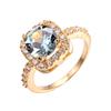 Joyería de deseos, anillo europeo y americano, oro rosa, diamante cuadrado, accesorios de circonita, suministro personalizado transfronterizo, pulsera al por mayor