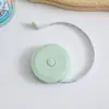 Mini Trena Portátil Pequena Polegada e Métrica Sistema Duplo Retração com Um Botão Trena Doméstica para Medir Roupas