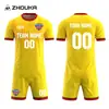 Camisetas de Fútbol para Hombre Transfronterizas Hechas a Medida Sublimación Impresión de Cuerpo Completo Transpirables de Secado Rápido Conjunto de Camisetas de Fútbol Venta al por Mayor