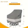 Venta Caliente Transfronteriza Funda para Silla Giratoria de Exterior Impermeable a Prueba de Polvo Protección Solar Funda para Silla Columpio de Césped y Patio Funda Protectora para Muebles