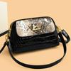 Bolsa Feminina Transfronteiriça Estampa de Crocodilo Estampa de Cobra 2025 Nova Moda Bolsa de Mão Feminina Bolsa Transversal de Ombro Bolsa Estampa de Leopardo