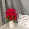 Flores Artificiales Transfronterizas Amazon al por Mayor Flores Artificiales para Boda Decoración de Flores Artificiales para Sala de Estar de Casa Flores de Geranio Adornos Florales Decorativos