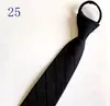 Venta al por mayor del fabricante Corbatas Rojas con Cremallera para Hombres y Mujeres, Vestimenta Formal de Negocios para Novio, Boda Estilo Coreano Corbata Rayada Perezosa Sin Corbata