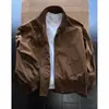 Chaqueta bomber transfronteriza para hombre, primavera y otoño, silueta de corte limpio, chaqueta corta tipo béisbol de trabajo