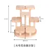 Estante para Flores para Repisa de Ventana de Madera Maciza, Soporte Decorativo Creativo para Suculentas, Estante de Almacenamiento Multinivel para Escritorio en Esquina de Balcón Interior