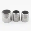 Acero inoxidable 304 diente único/100 mm de largo soldado alambre exterior rosca exterior engrosada junta de tubería de agua salida de fábrica