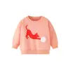 Sudadera infantil de cuello redondo, estampado de gato lindo, colección de otoño, top tipo jersey para niñas, ropa casual de manga larga para bebé, proveedor mayorista