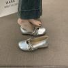 Zapatos Mary Jane Retro de Punta Redonda Estilo Suave Versátiles Altura Aumentada No Cansan Perfectas Bailarinas Bajas para Mujer