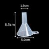 Embudo de plástico transparente para uso doméstico, calibre grande y pequeño, mini embudo dividido, para cocina, laboratorio, fugas de aceite y vino.