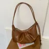 Bolso de Hombro Plegado Estilo Perezoso 2026 Nuevo Casual Versátil de Gama Alta Bolso de Hombro Único Bolso Retro de Gran Capacidad para Mujer