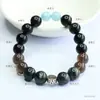 Pulseira de Cristal com Pedras Naturais Guan Yu, Pulseira Cinco Elementos de Obsidiana, Caixa Surpresa, Transmissão ao Vivo, Venda Quente, Atacado S5021401