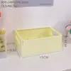 Caja de Almacenamiento Plegable para Escritorio de Dormitorio Estudiantil Cesta de Almacenamiento para Cosméticos Femeninos Papelería Colocación Plástico Cesta Pequeña