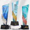 Troféu de cristal produção criativa impressão a cores resina de metal autorizado veteranos reunião anual Prêmios equipe antiga Medalha