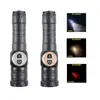Lanterna Telescópica Zoom Forte de Longo Alcance Multi-Fonte de Luz com Gancho Magnético e Luz Lateral Multifuncional de Plástico para Uso Transfronteiriço
